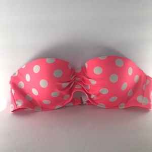 Victoria secret pink polka dot bikini top